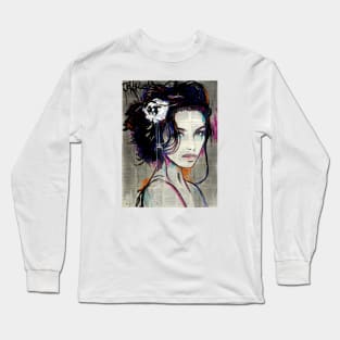 White carnation Long Sleeve T-Shirt